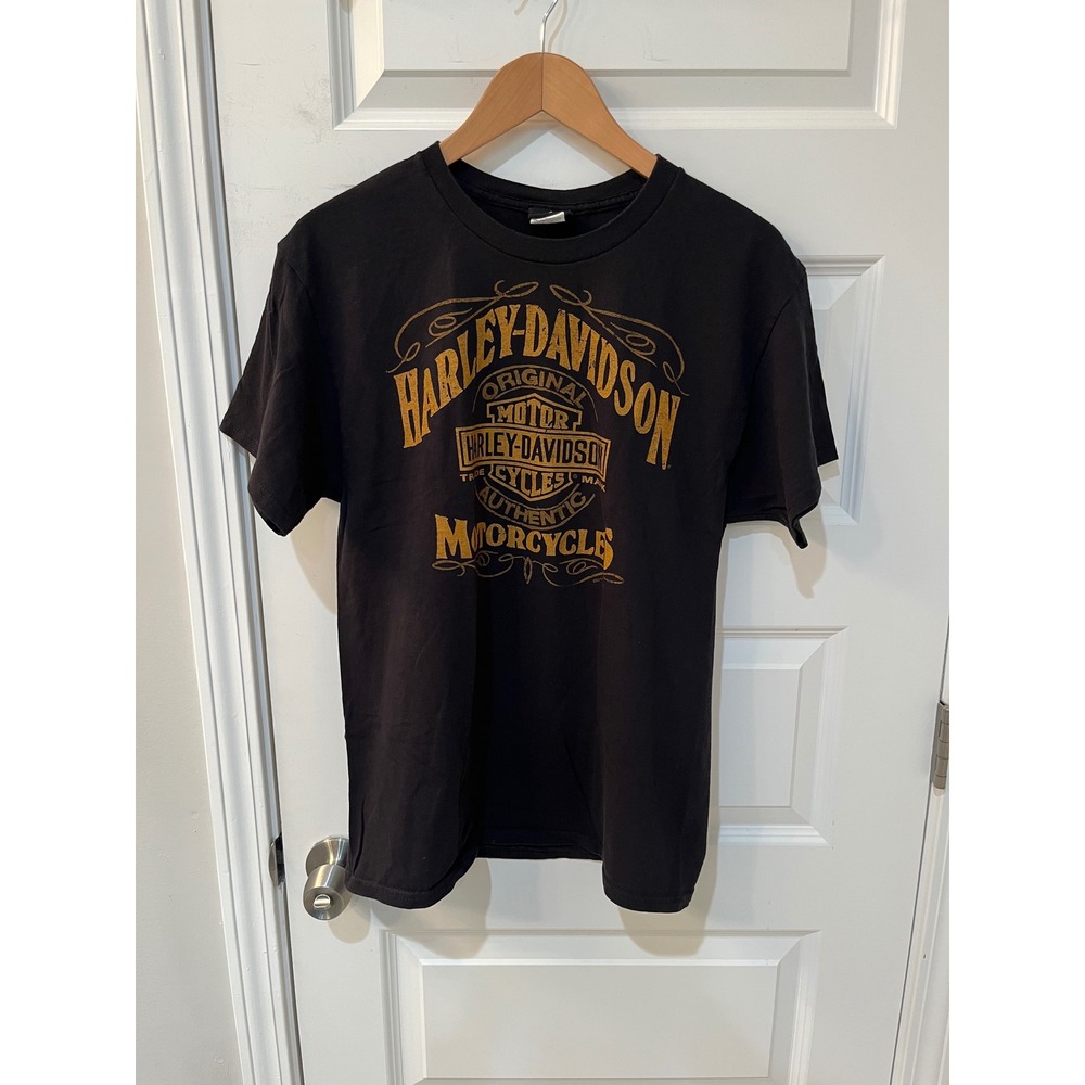 Harley Davidson Falcons Fury Conyers GA Graphic T-Shirt Mens Medium Black 2017